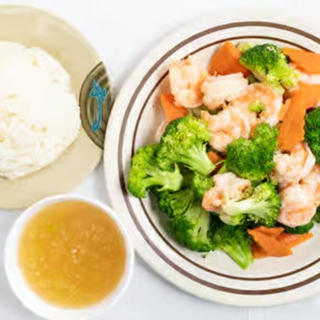 Steamed Broccoli.